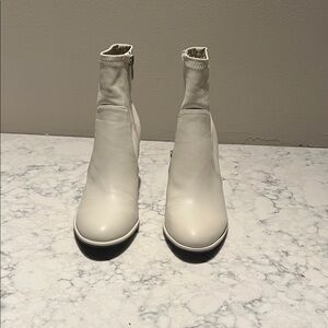 Elegant White Ankle Boots